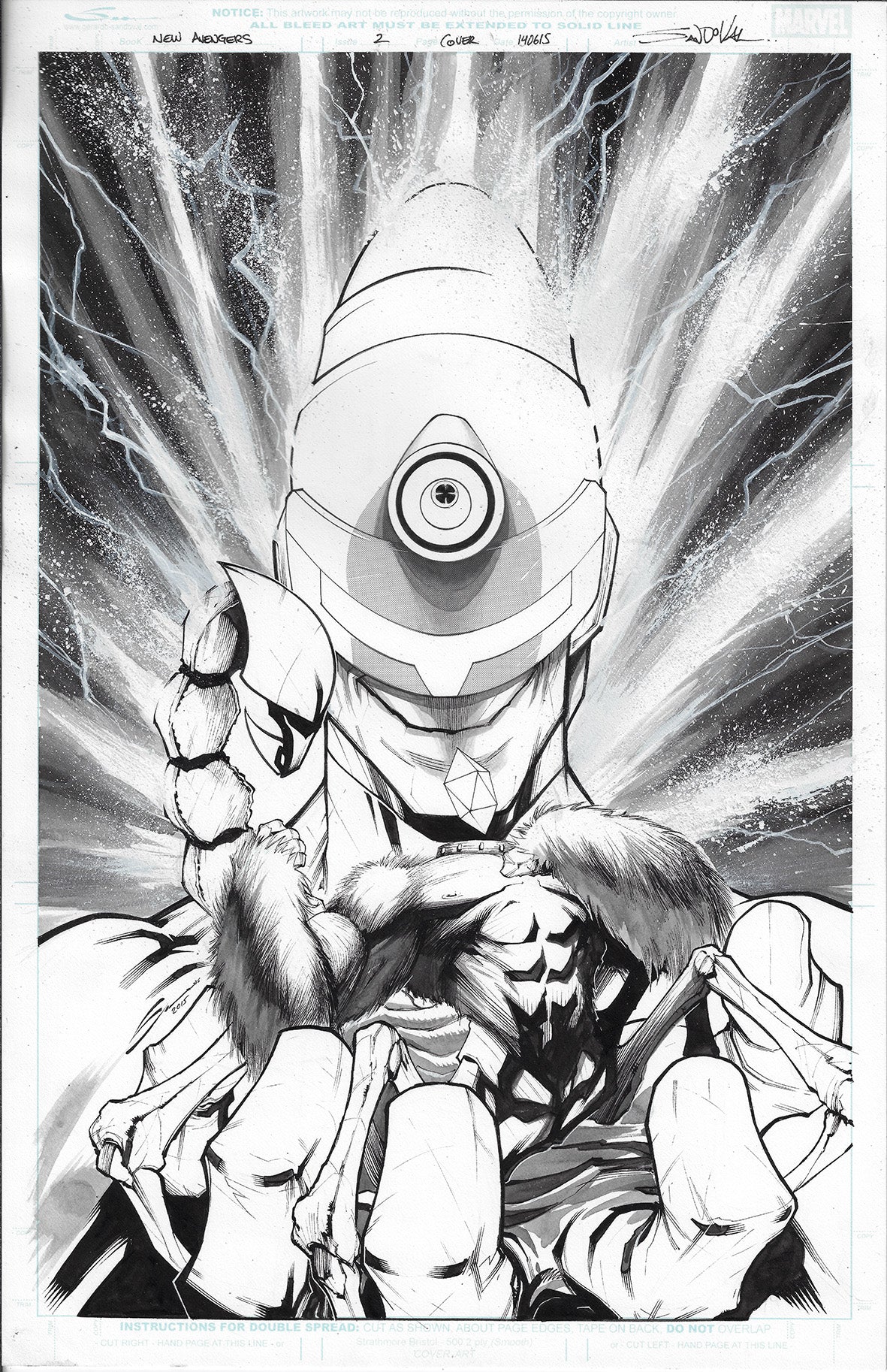 NEW AVENGERS #2 GERARDO SANDOVAL COVER ART