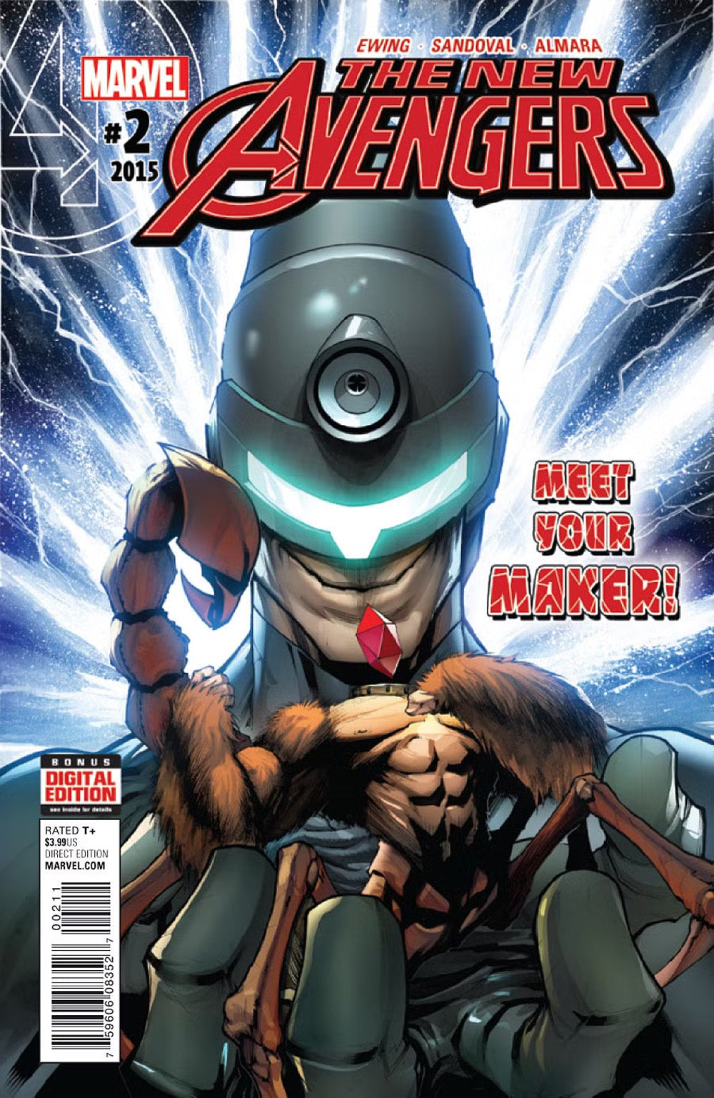 NEW AVENGERS #2 GERARDO SANDOVAL COVER ART