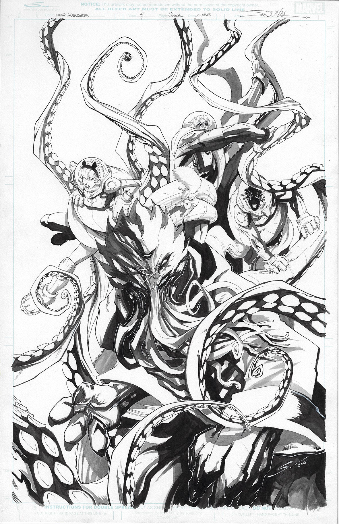 NEW AVENGERS #4 GERARDO SANDOVAL COVER ART