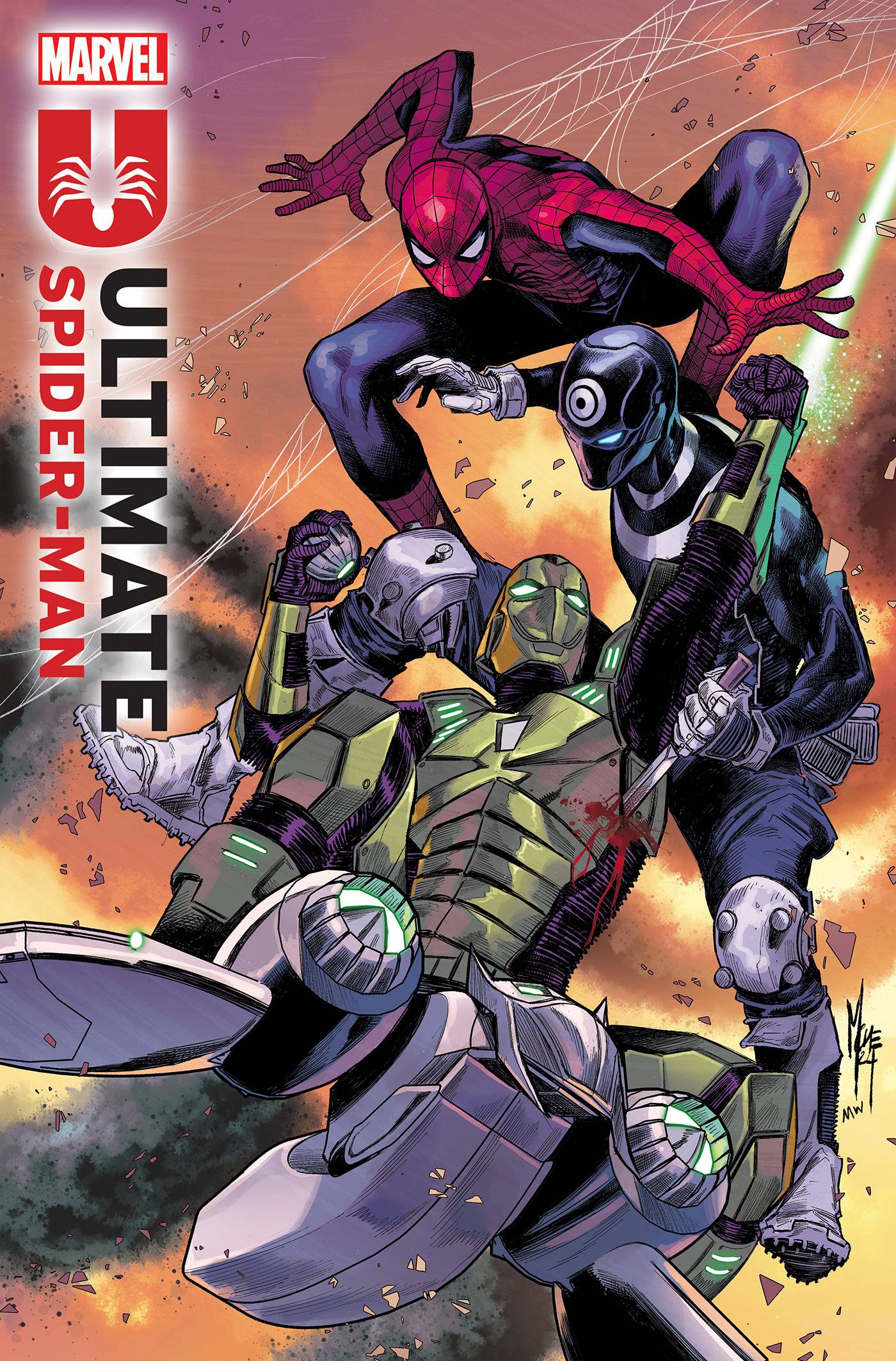ULTIMATE SPIDER-MAN #3 CHECCHETTO ORIGINAL COVER ART