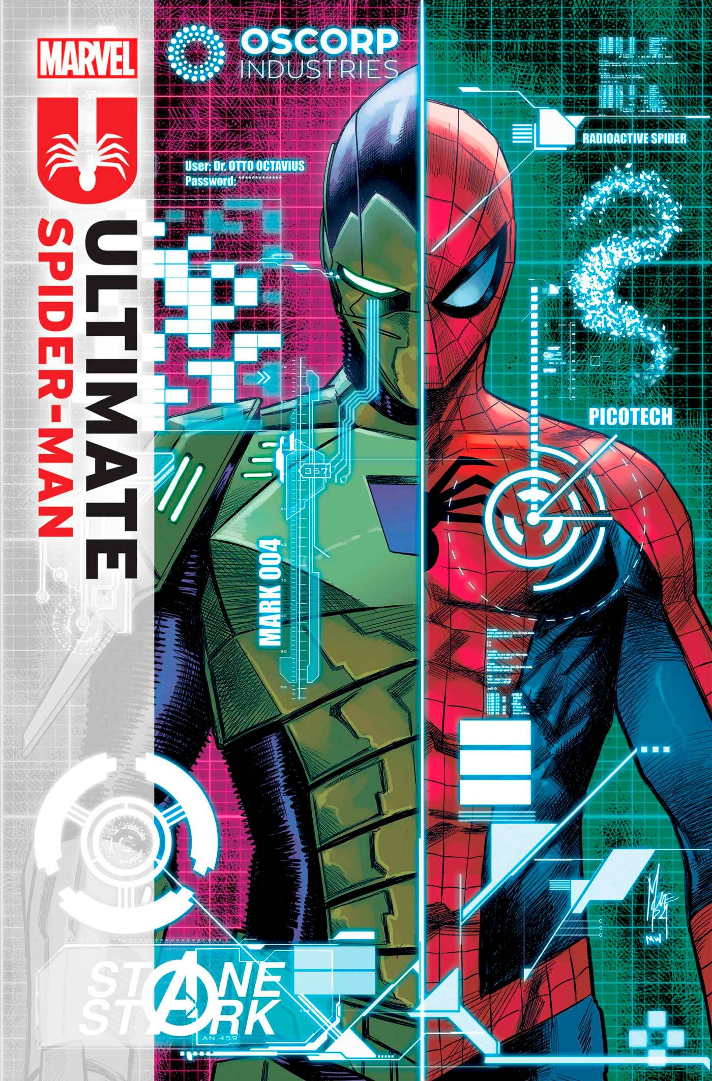 ULTIMATE SPIDER-MAN #7 CHECCHETTO ORIGINAL COVER ART