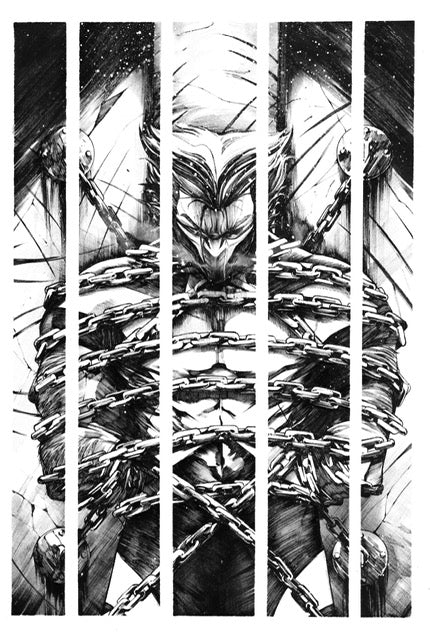 ULTIMATE WOLVERINE #6 (ALESSANDRO CAPPUCCIO ORIGINAL COVER ART)