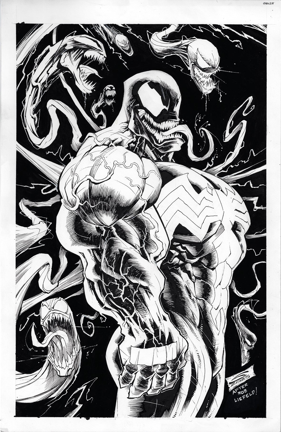 VENOM ROB LIEFIELD HOMAGE (GERARDO SANDOVAL ORIGINAL ART)