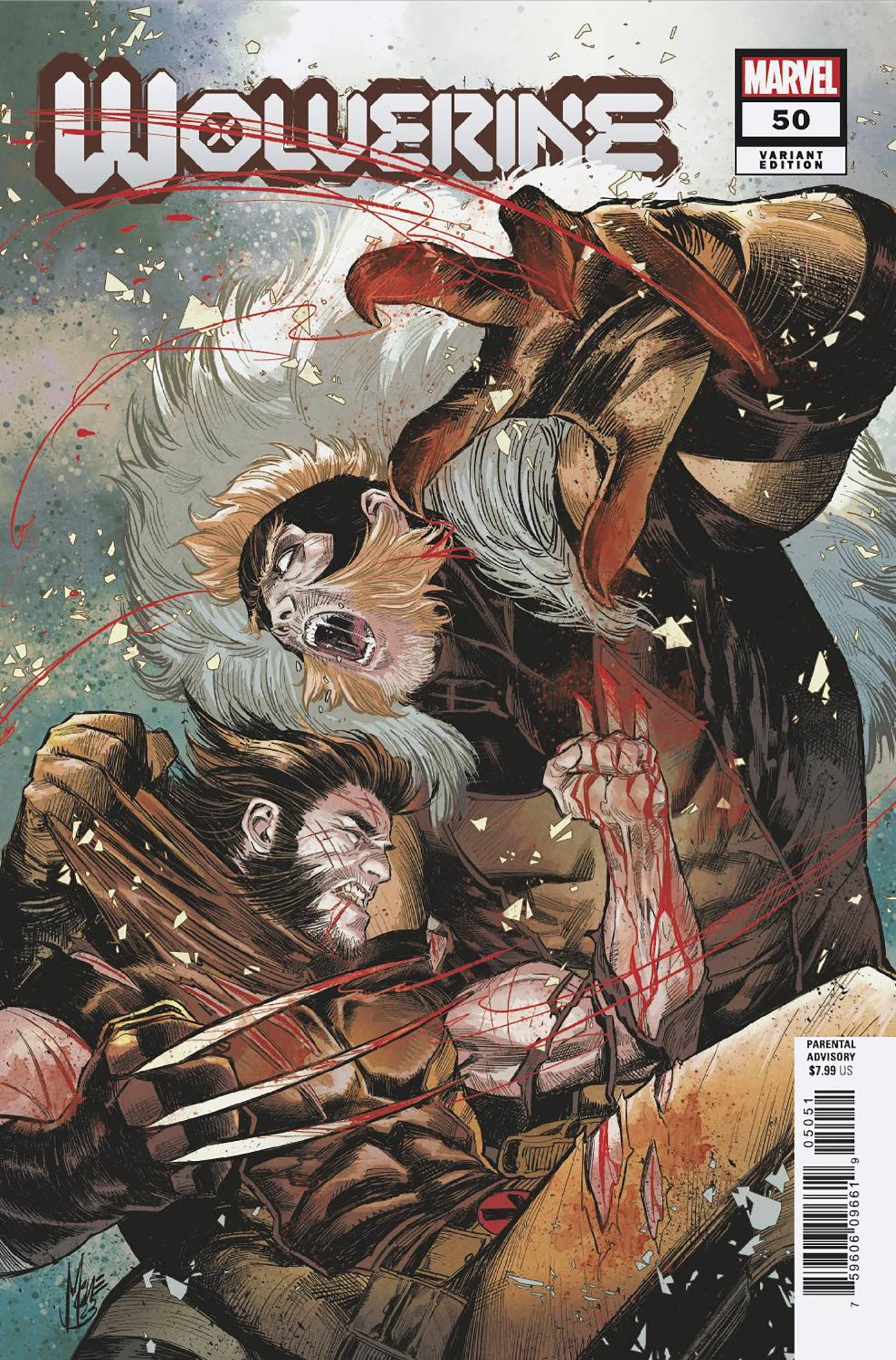 WOLVERINE #50 CHECCHETTO ORIGINAL COVER ART