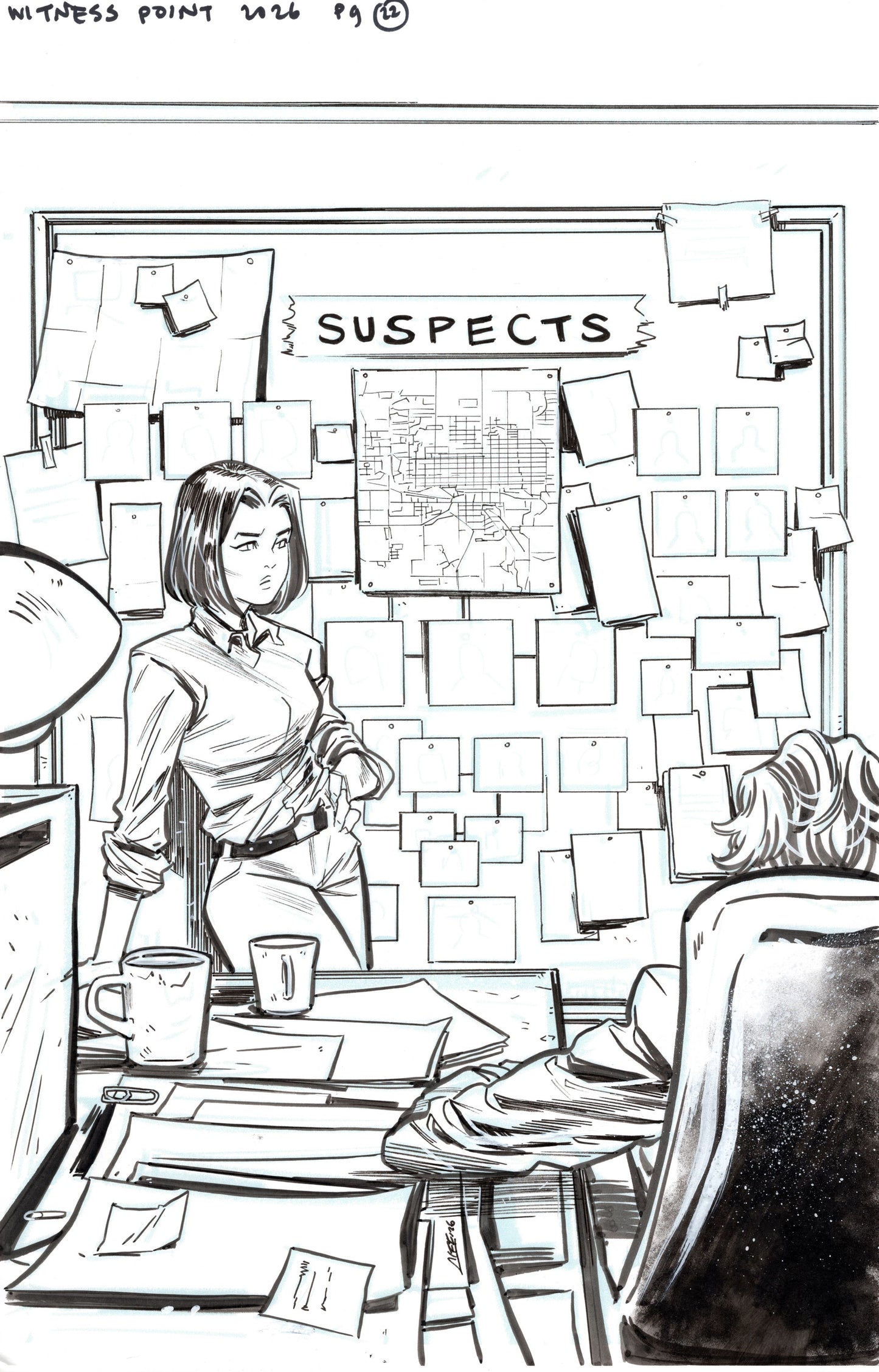 WITNESS POINT #1 PAGE 22 (SOO LEE ORIGINAL INTERIOR ART)