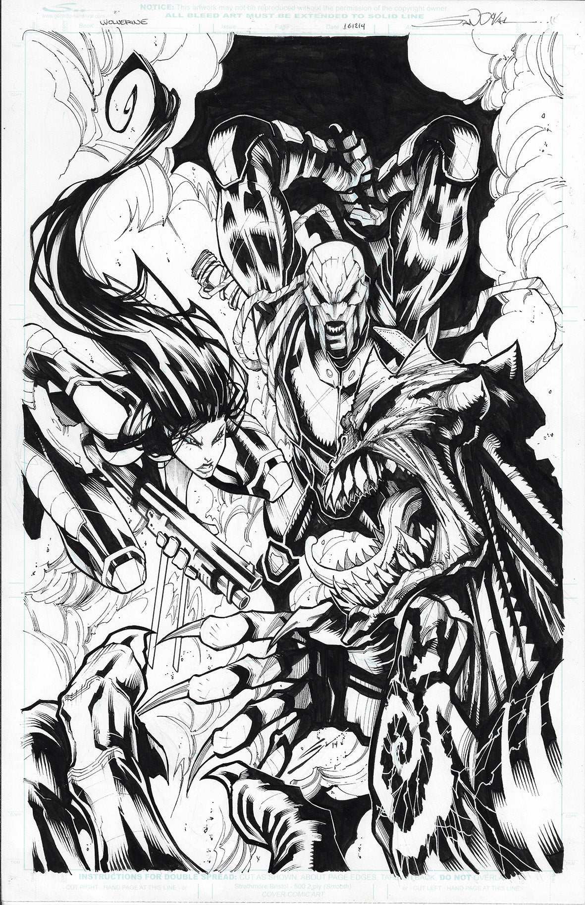 WOLVERINES #4 GERARDO SANDOVAL COVER ART