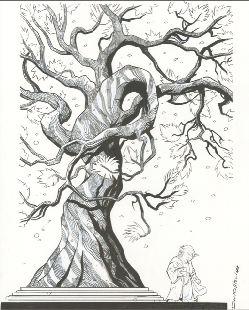 STAR WARS YODA #5 ORIGINAL COVER ART BY DAVID MESSINA