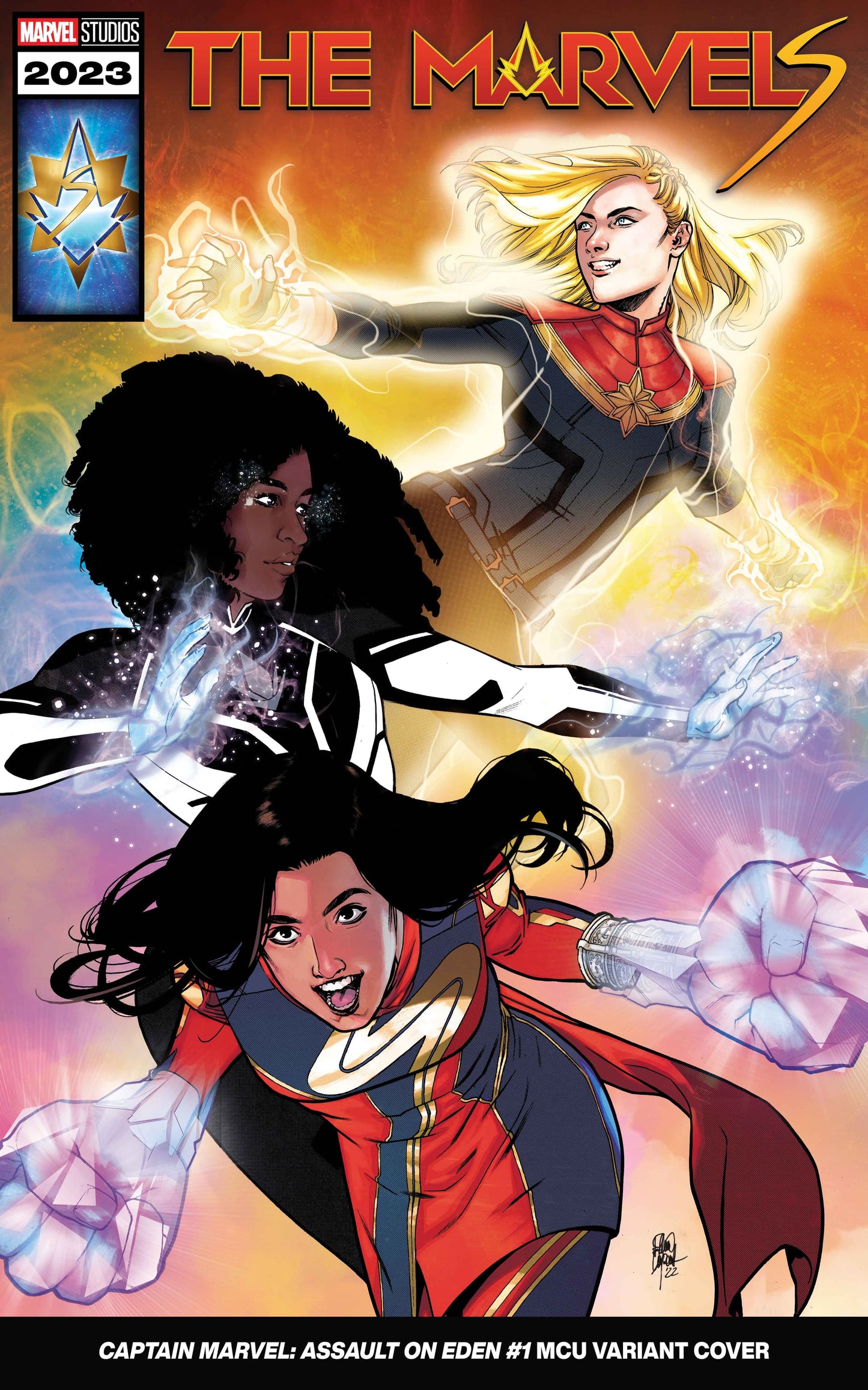 CAPTAIN MARVEL ASSAULT ON EDEN #1 ELENA CASAGRANDE ORIGINAL COVER ART
