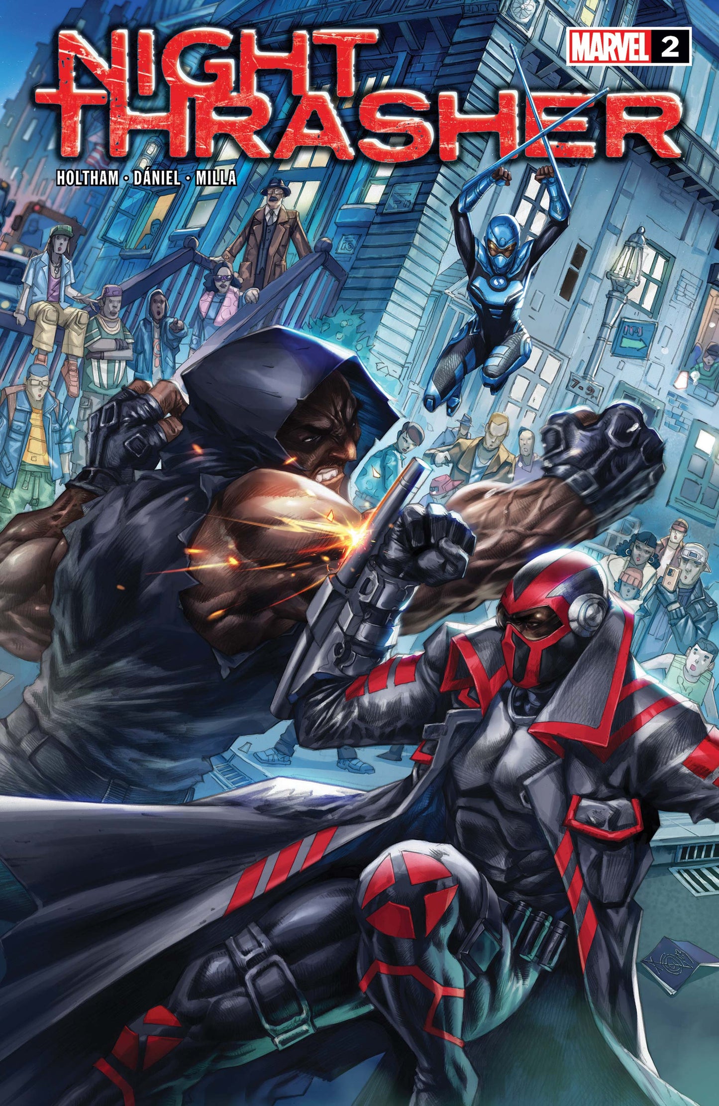 NIGHT THRASHER #2 ALAN QUAH ORIGINAL COVER ART