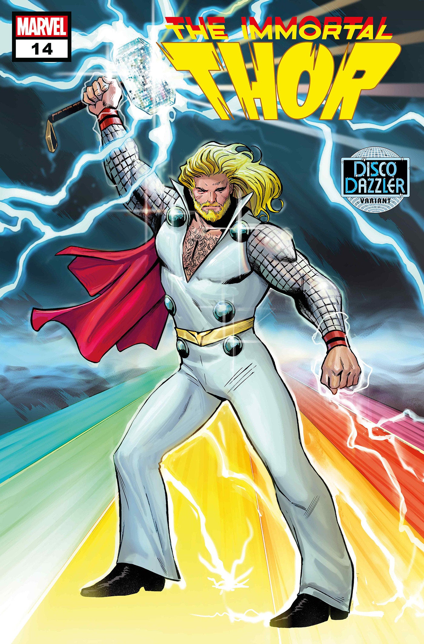IMMORTAL THOR #14 DISCO VARIANT LEE GARBETT ORIGINAL COVER ART