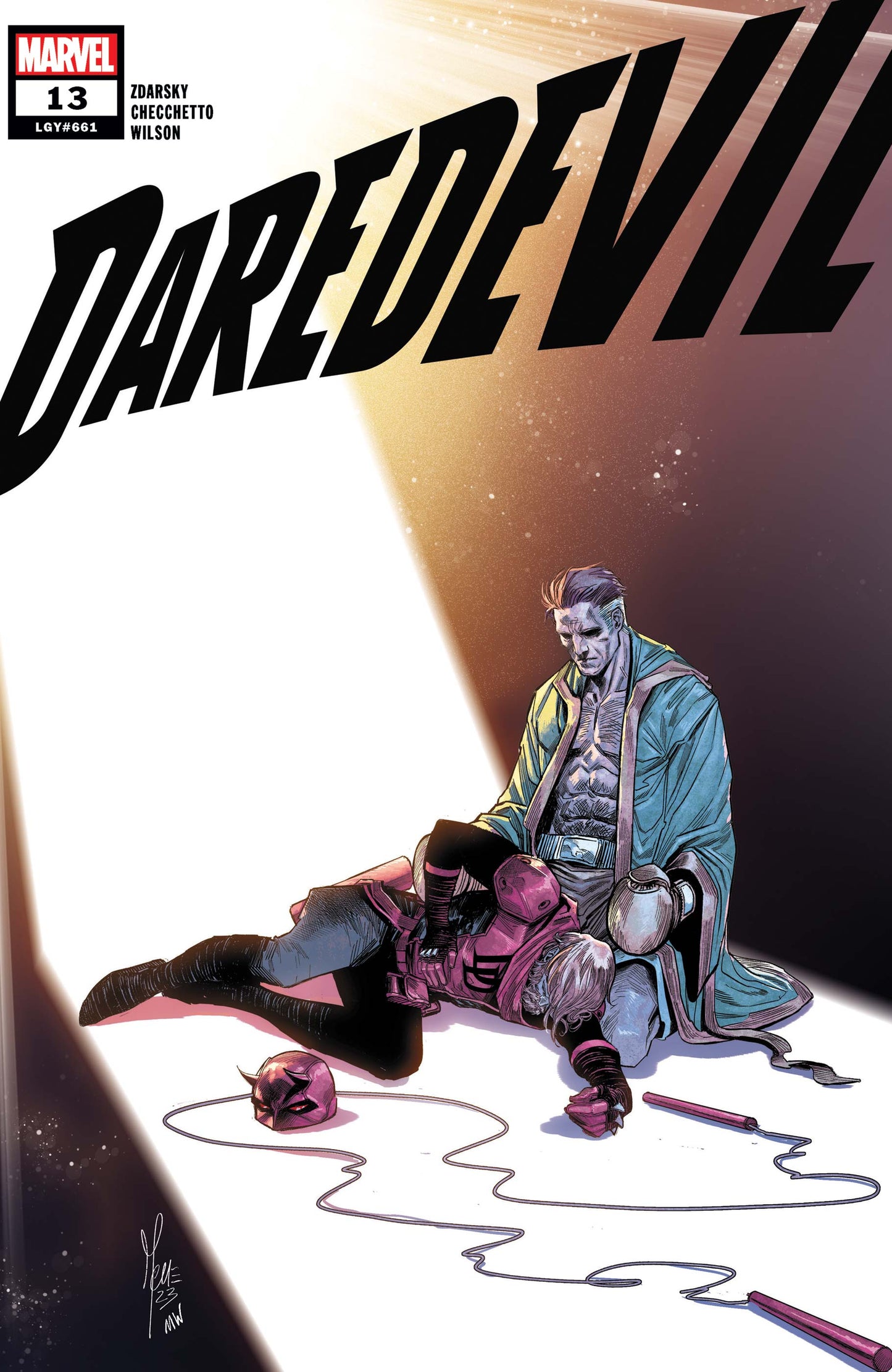 DAREDEVIL #13 ORIGINAL COVER ART BY MARCO CHECCHETTO
