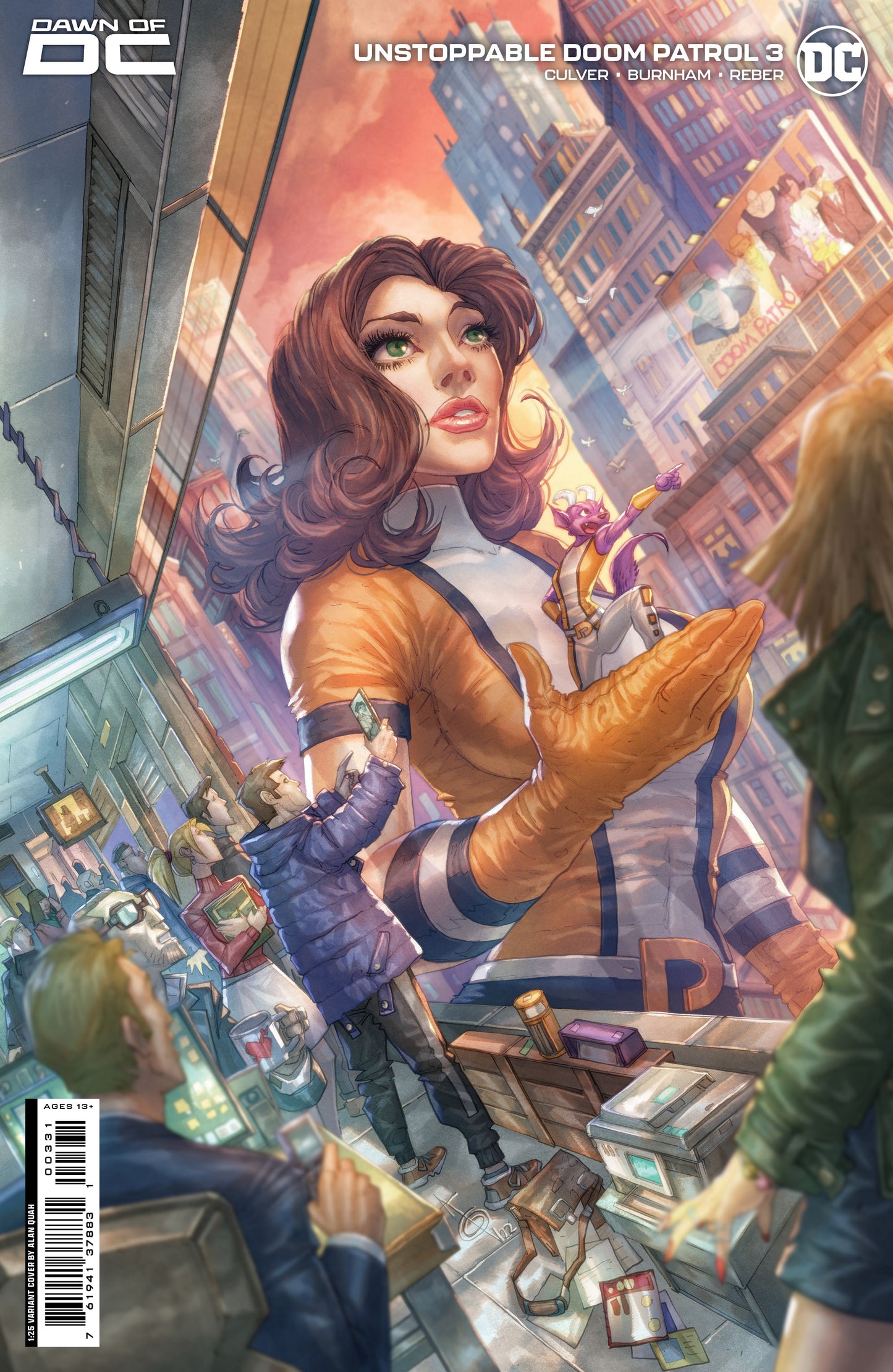 DOOM PATROL #3 ALAN QUAH ORIGINAL COVER ART