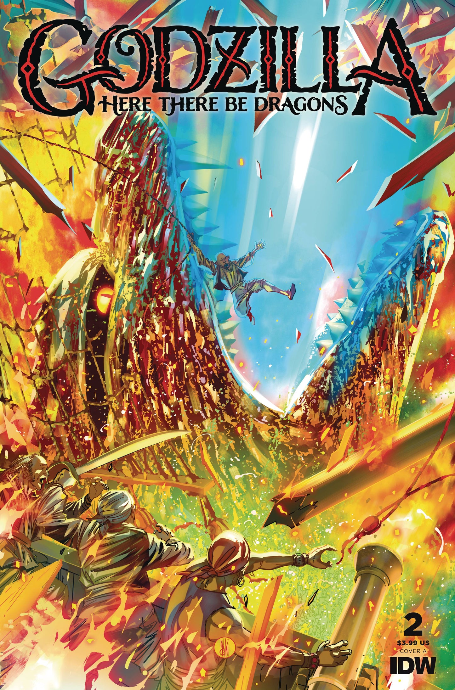GODZILLA - HERE BE THE DRAGONS #2 INAKI MIRANDA COVER ART