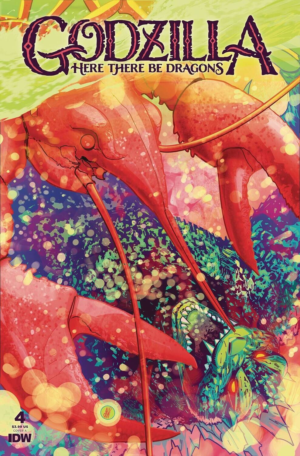 GODZILLA - HERE BE THE DRAGONS #4 INAKI MIRANDA COVER ART