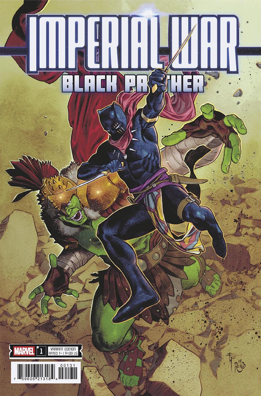 IMPERIAL WAR BLACK PANTHER #1 FRANCESCO MOBILI ORIGINAL COVER ART