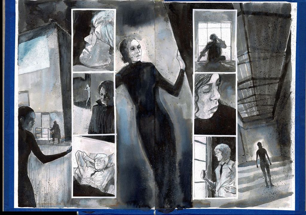 DEPARTMENT OF TRUTH #12 PAGE 8-9 DOUBLE PAGE SPLASH (MARTIN SIMMONDS ORIGINAL ART)