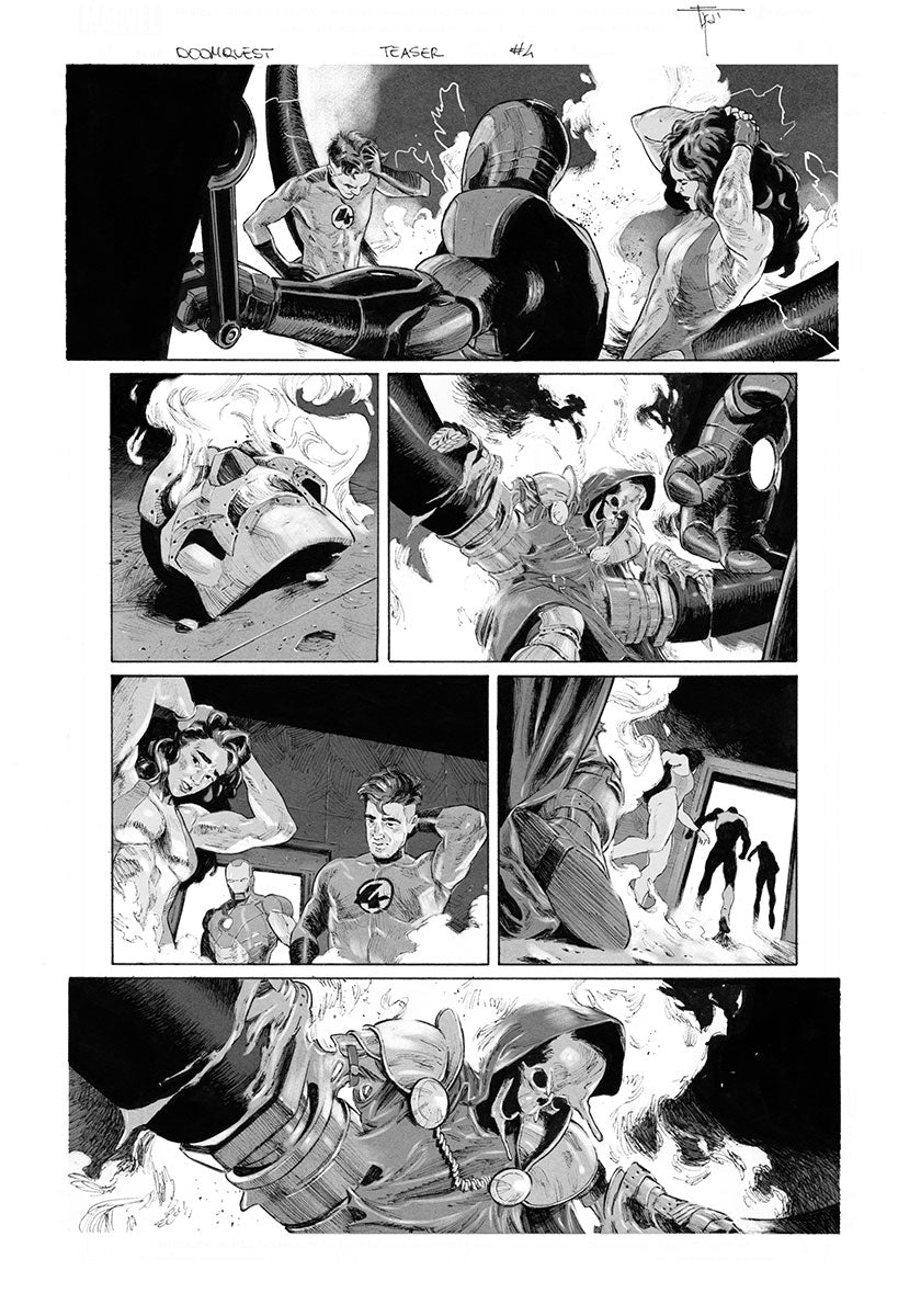 DOOMQUEST TEASER #4 FRANCESCO MOBILI ORIGINAL ART