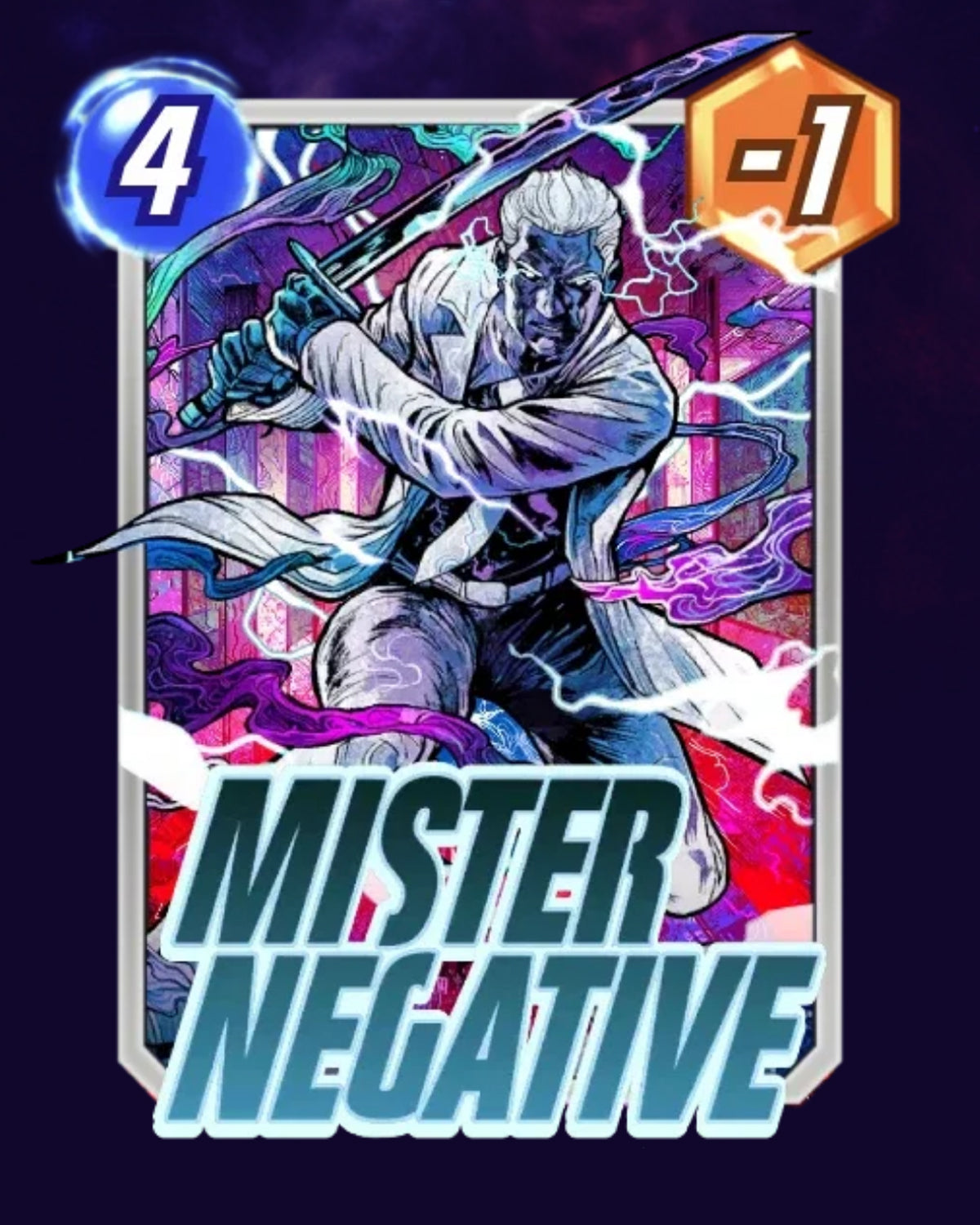 MR NEGATIVE MARVEL SNAP (VINCENZO RICCARDI ORIGINAL ART)