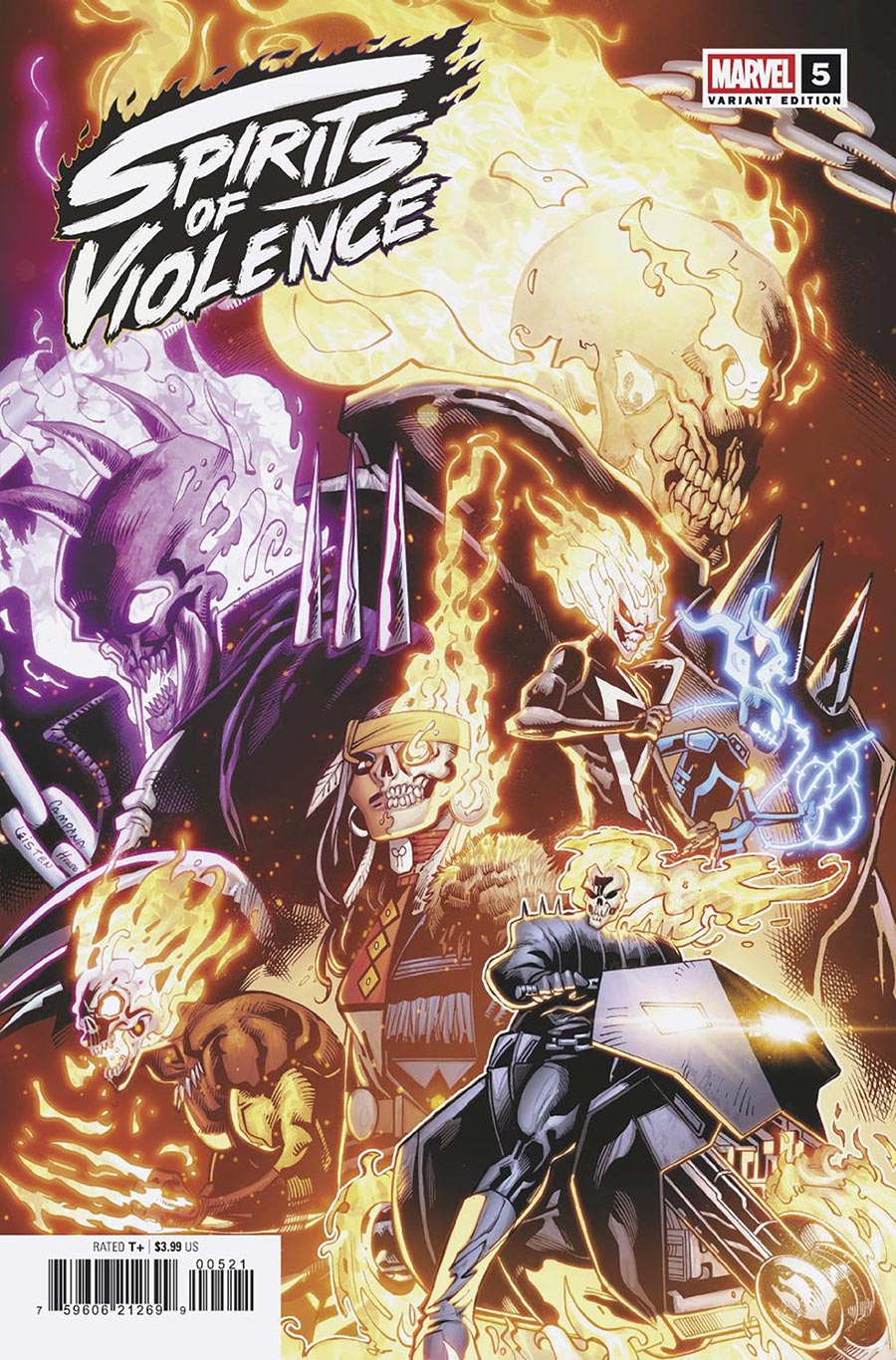 SPIRITS OF VENGEANCE #5 CHRIS CAMPANA ORIGINAL COVER ART
