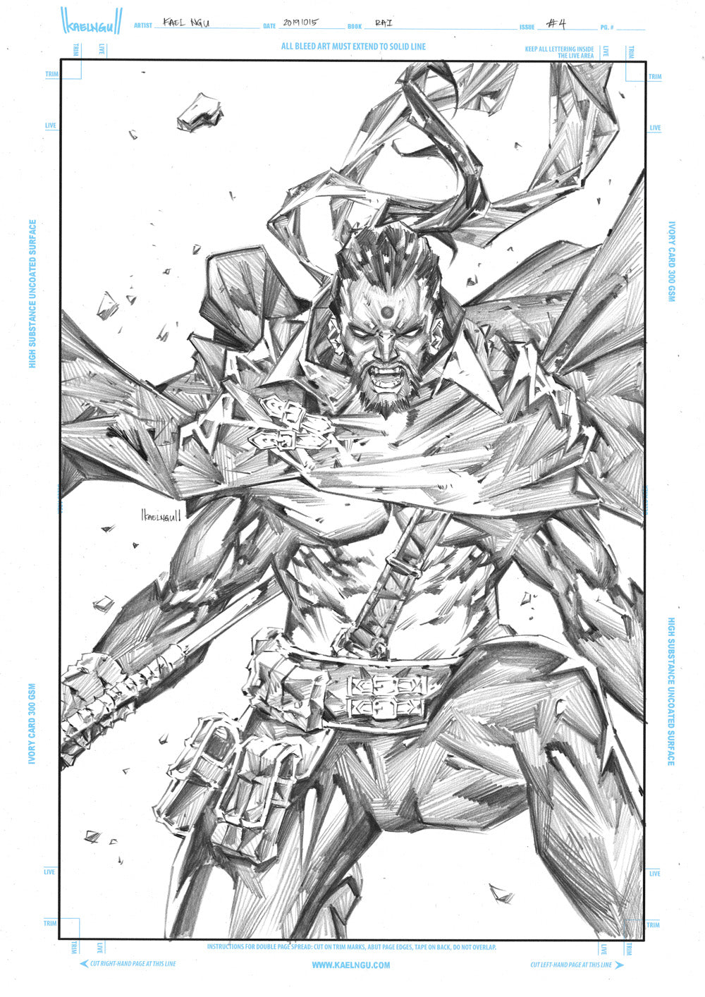 RAI #4 KAEL NGU ORIGINAL COVER ART