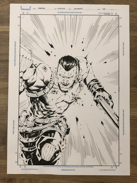BLOODSHOT #7 KAEL NGU ORIGINAL COVER ART
