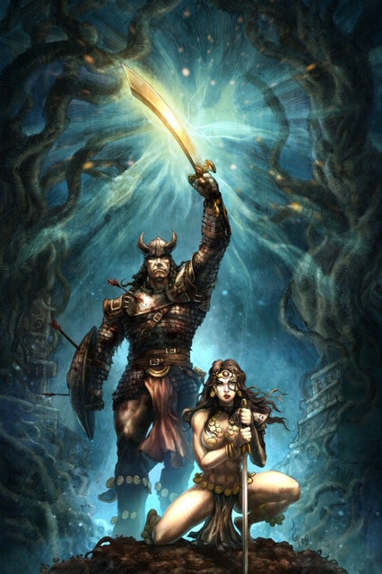 CIMMERIAN - QUEEN OF THE BLACK COAST #1 ALAN QUAH VIRGIN VARIANT (CONAN THE BARBARIAN MOVIE POSTER HOMAGE)