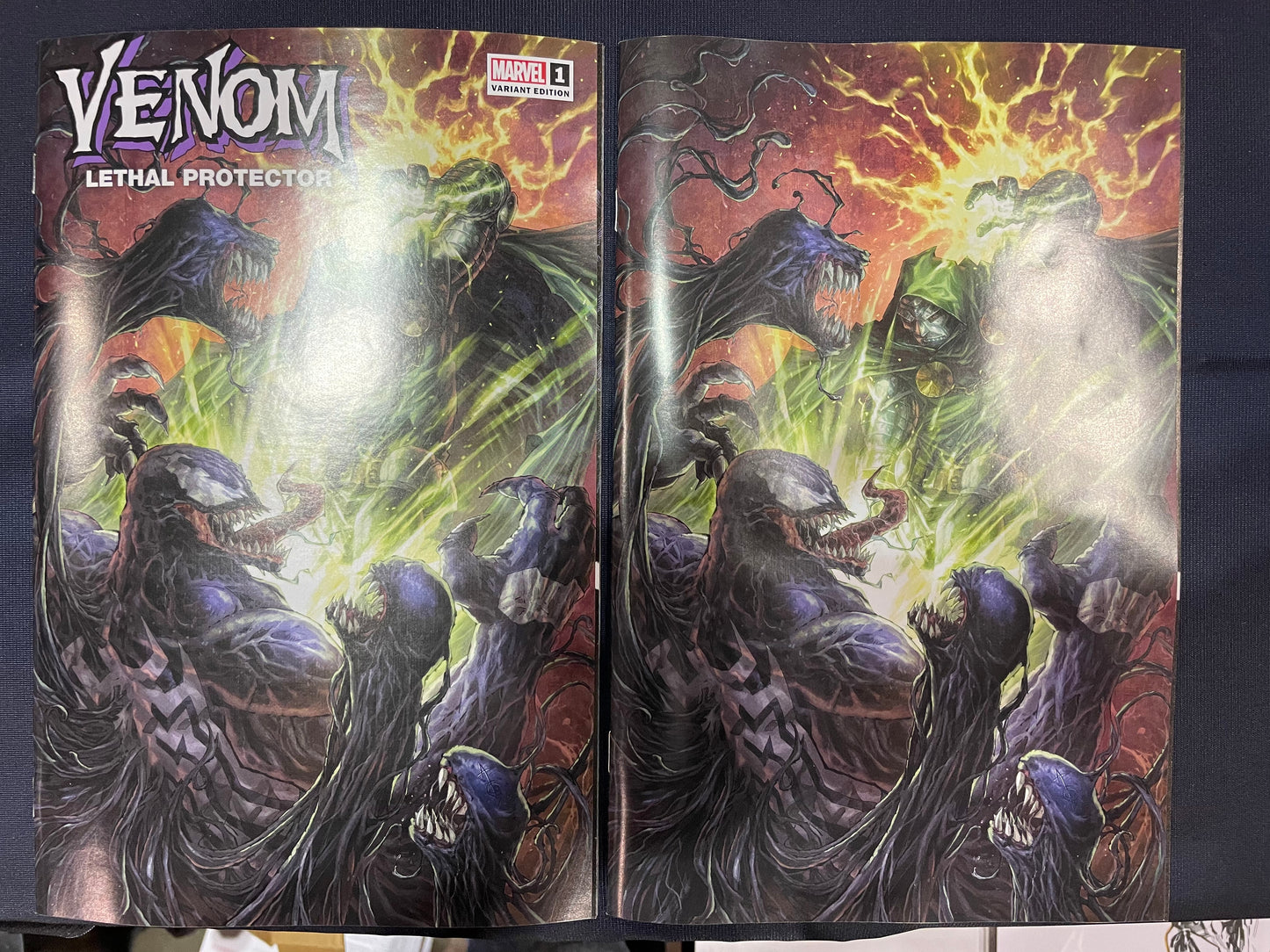 VENOM LETHAL PROTECTOR II #1 ALAN QUAH FANEXPO VARIANT (TRADE & VIRGIN SET)