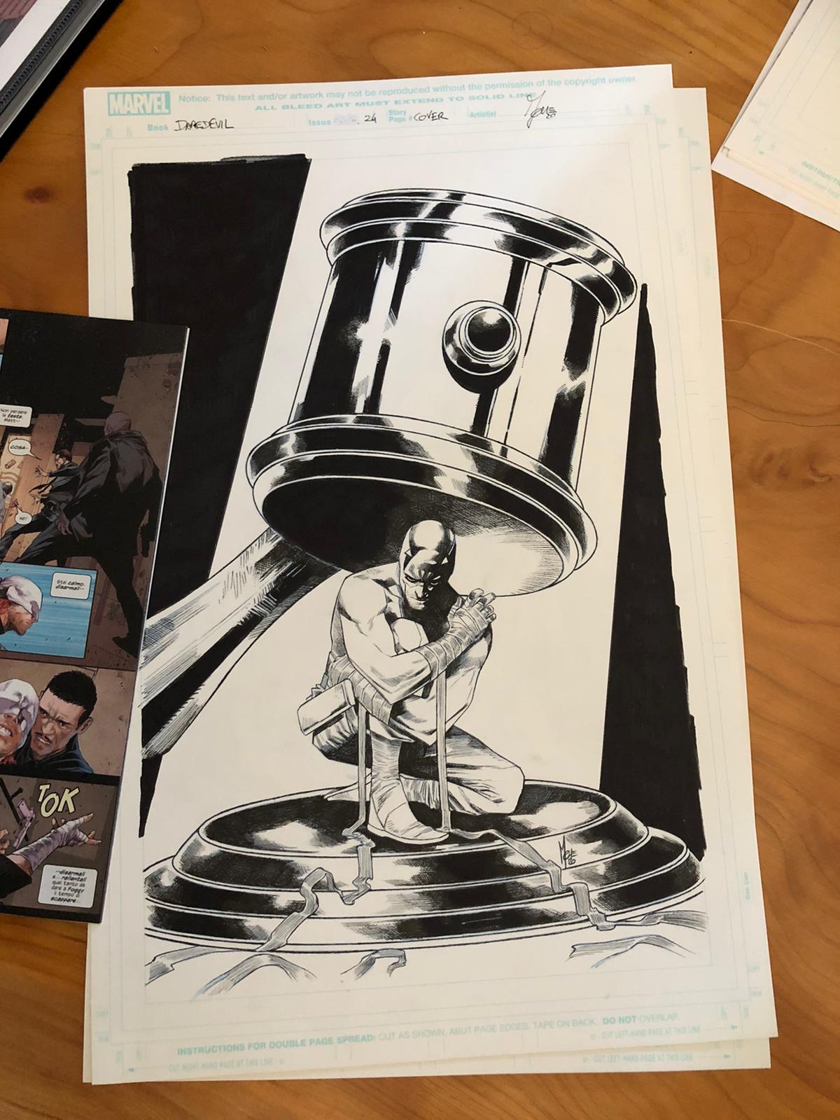 DAREDEVIL #24 ORIGINAL COVER ART BY MARCO CHECCHETTO