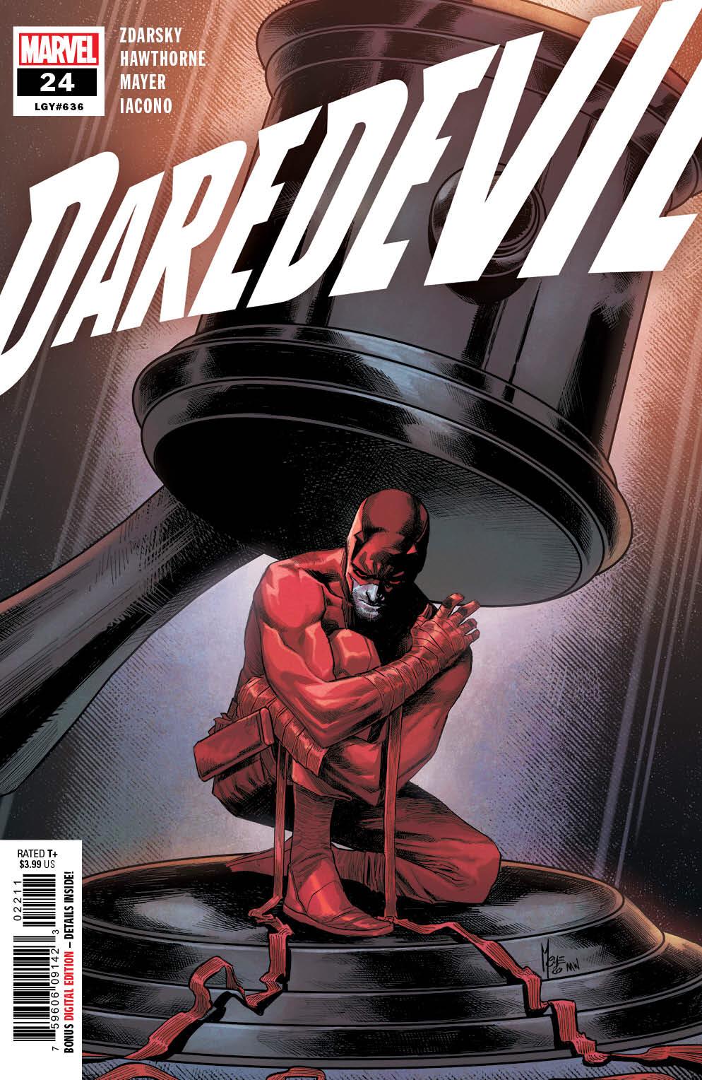 DAREDEVIL #24 ORIGINAL COVER ART BY MARCO CHECCHETTO