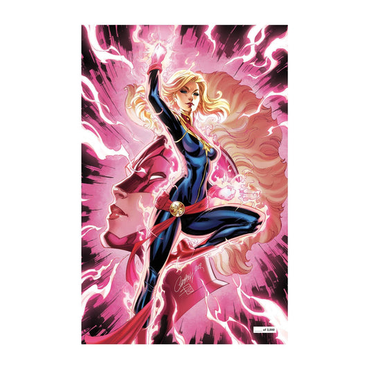 CAPTAIN MARVEL #7 SDCC GLOW IN THE DARK VARIANT ..SIGNED (J SCOTT CAMPBELL)