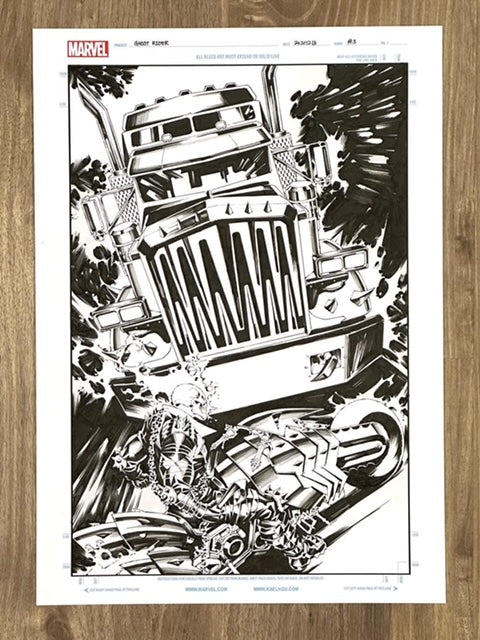 GHOST RIDER #3 KAEL NGU ORIGINAL COVER ART