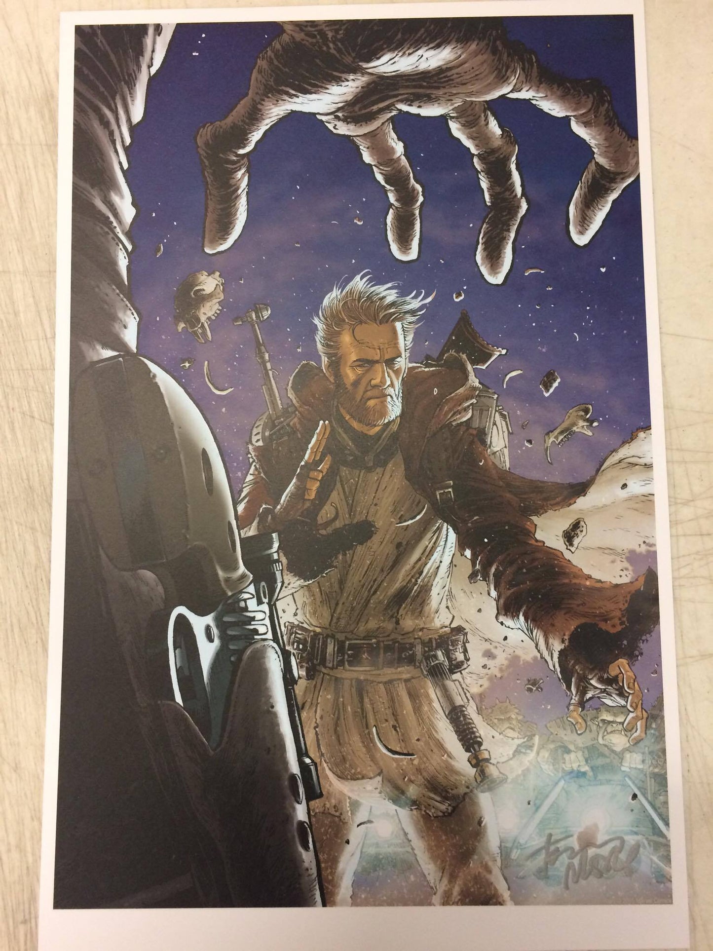 Tony Moore Star Wars Obi Wan Signed Print