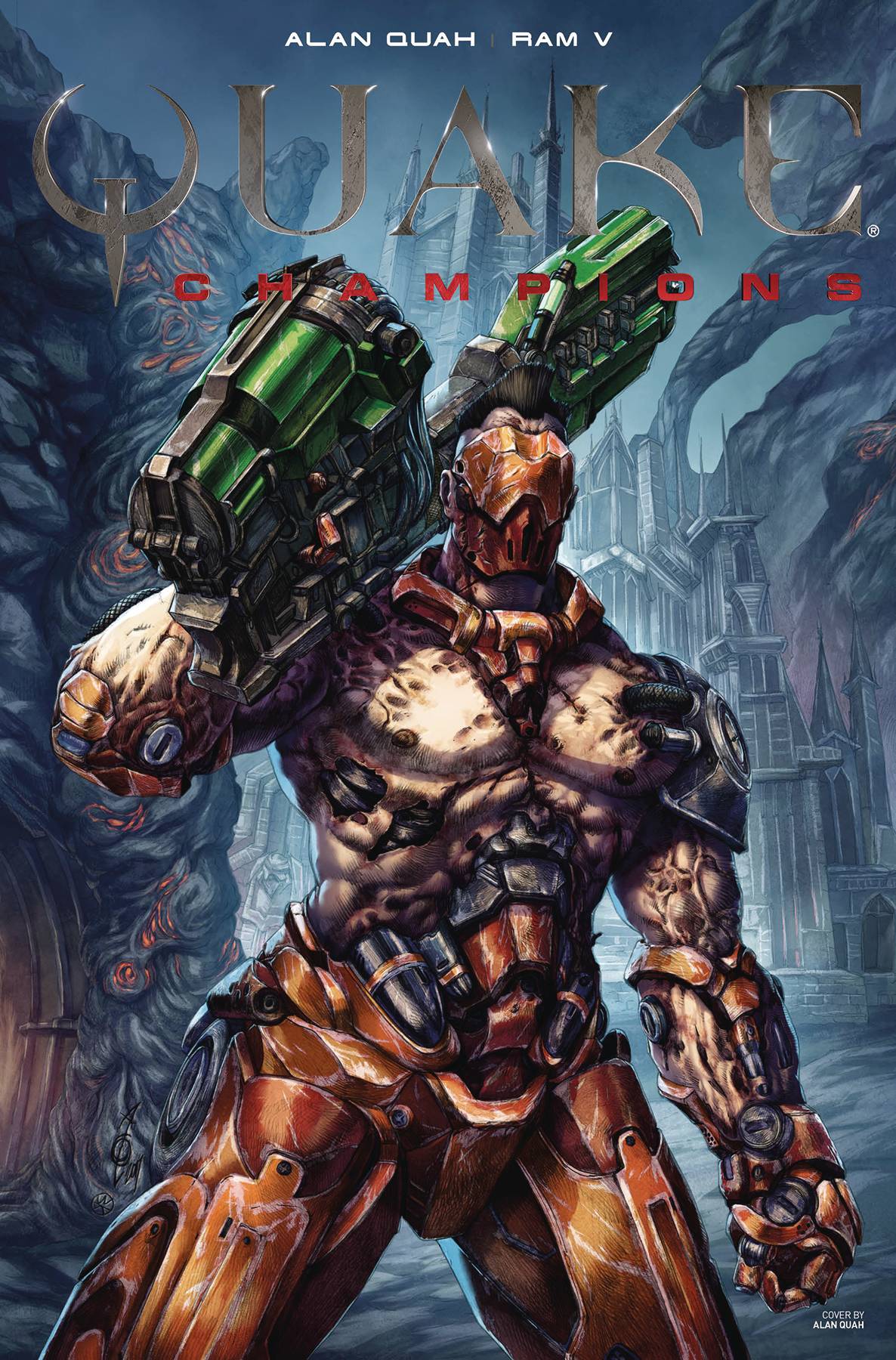 Alan Quah Original Art Quake Champions #3 Cover