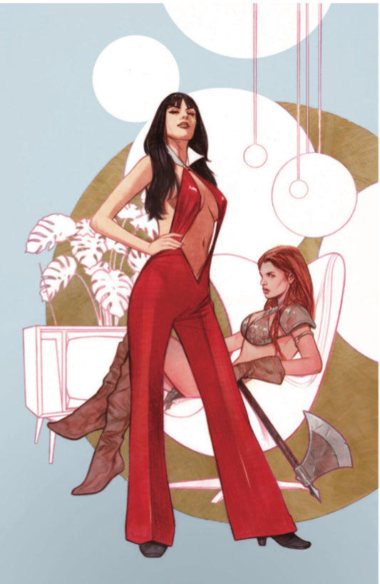 VAMPIRELLA RED SONJA #1 BEN OLIVER VIRGIN VARIANT