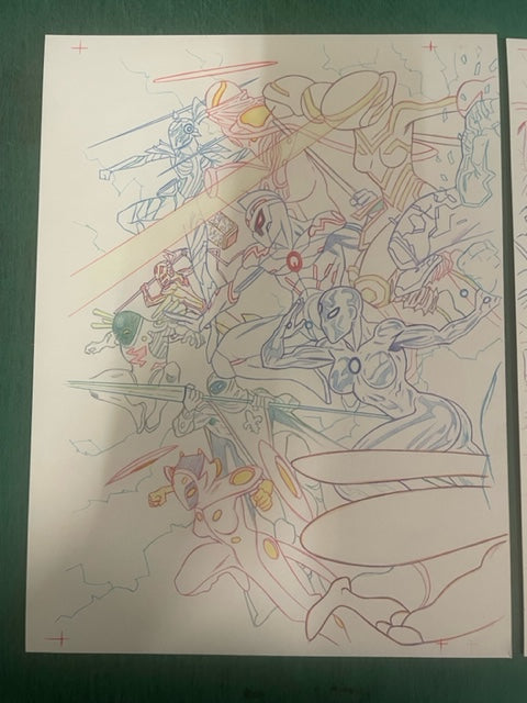 WE LIVE AGE OF THE PALLADIONS #1 INAKI MIRANDA GATEFOLD ORIGINAL COVER ART