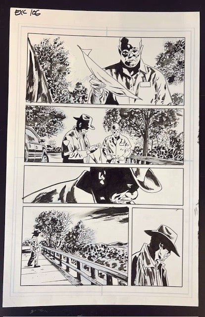 EXQUISITE CORPSES #1  PAGE 6  (MICHAEL WALSH ORIGINAL ART)