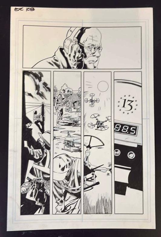 EXQUISITE CORPSES #1  PAGE 8  (MICHAEL WALSH ORIGINAL ART)
