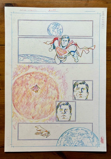 ACTION COMICS #1083 PAGE 8  (INAKI MIRANDA ORIGINAL ART)