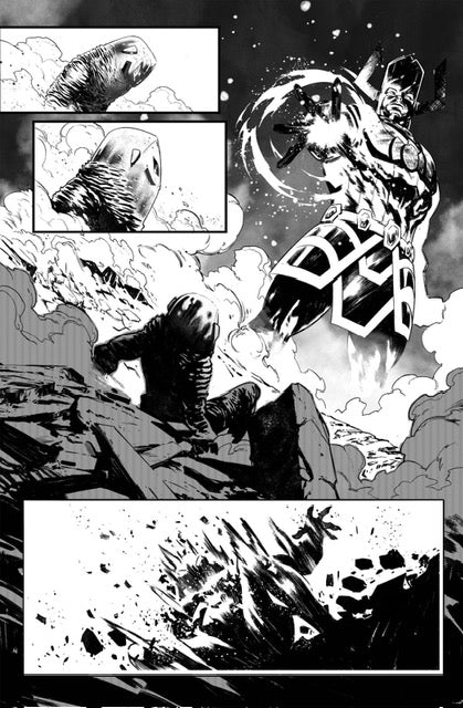 ULTRAMAN X THE AVENGERS  #1  PAGE 3  ORIGNAL ART BY FRANCESCO MANNA