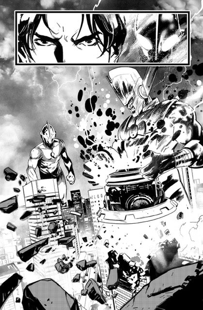 ULTRAMAN X THE AVENGERS  #2  PAGE 16  ORIGNAL ART BY FRANCESCO MANNA