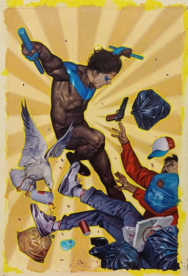 NIGHTWING  #135 DE TOMMASO ORIGINAL COVER ART