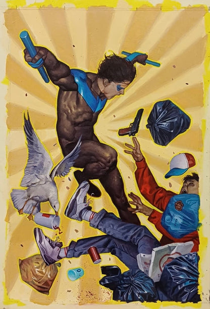 NIGHTWING  #135 DE TOMMASO ORIGINAL COVER ART