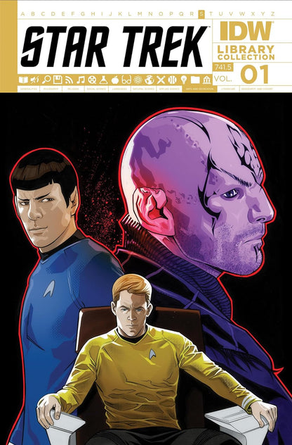 STAR TREK LIBRARY #1 ORIGINAL COVER ART BY DAVID MESSINA