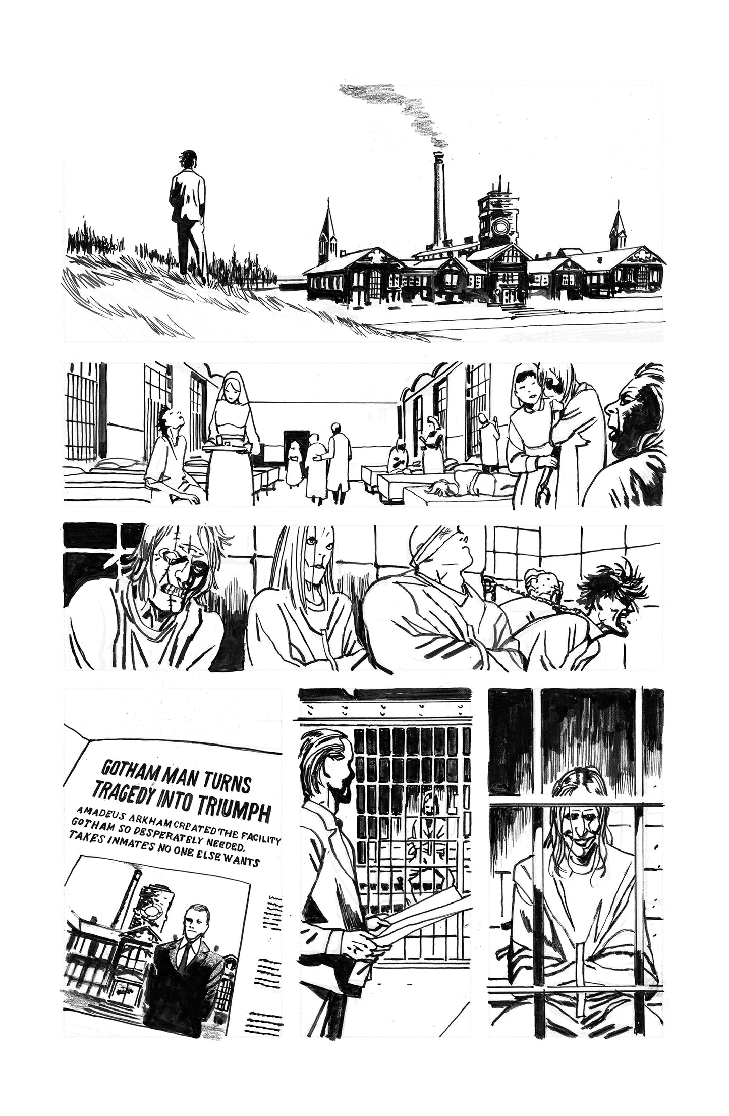 ABSOLUTE BATMAN - ARK-M SPECIAL #1  PAGE 7  (ORIGINAL ARTWORK BY JOSH HIXSON)
