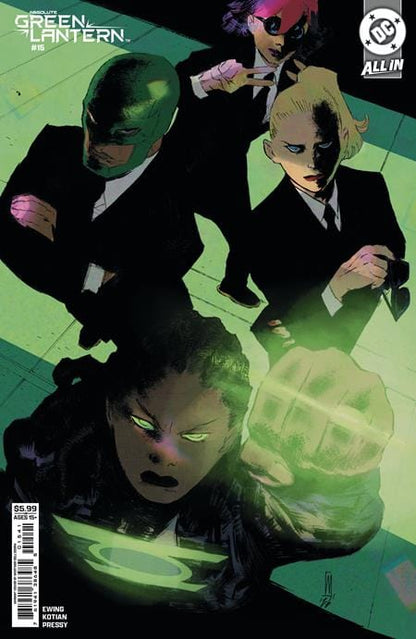 ABSOLUTE GREEN LANTERN  #15  WERTHER DELL'EDERA ORIGINAL COVER ART