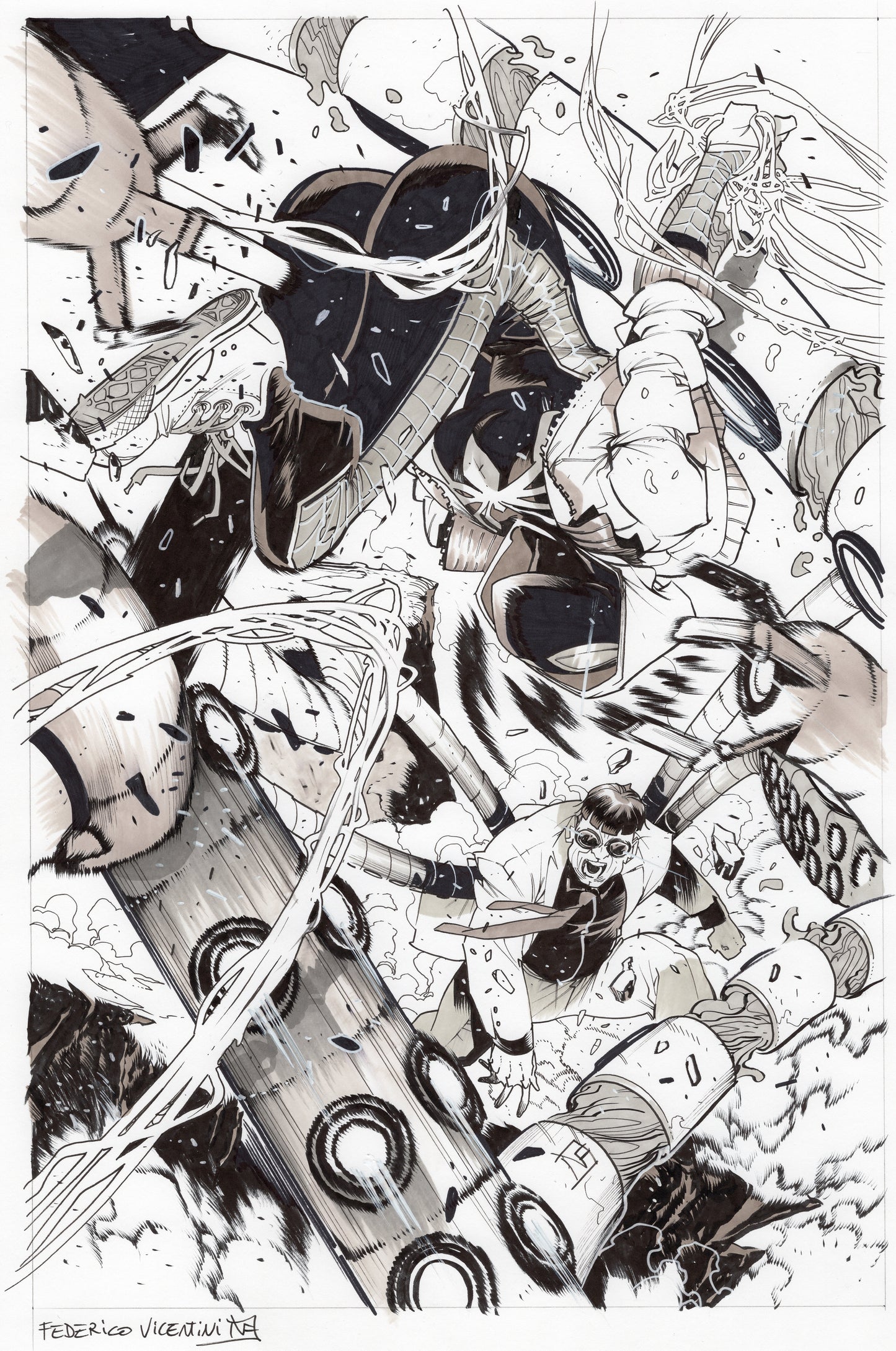 ALL NEW SPIDER-GWEN GHOST SPIDER  #10  FEDERICO VICENTINI COVER ART
