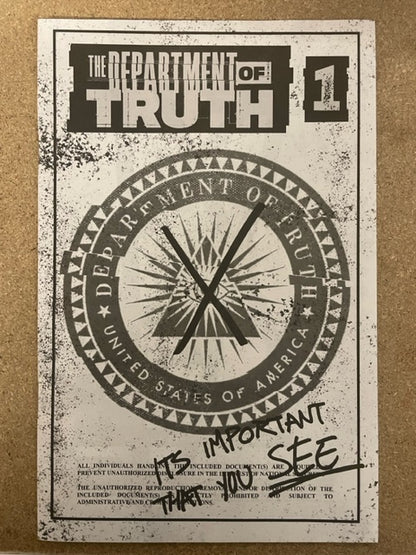 DEPARTMENT OF TRUTH #1  BOOTLEG NYCC VARIANT