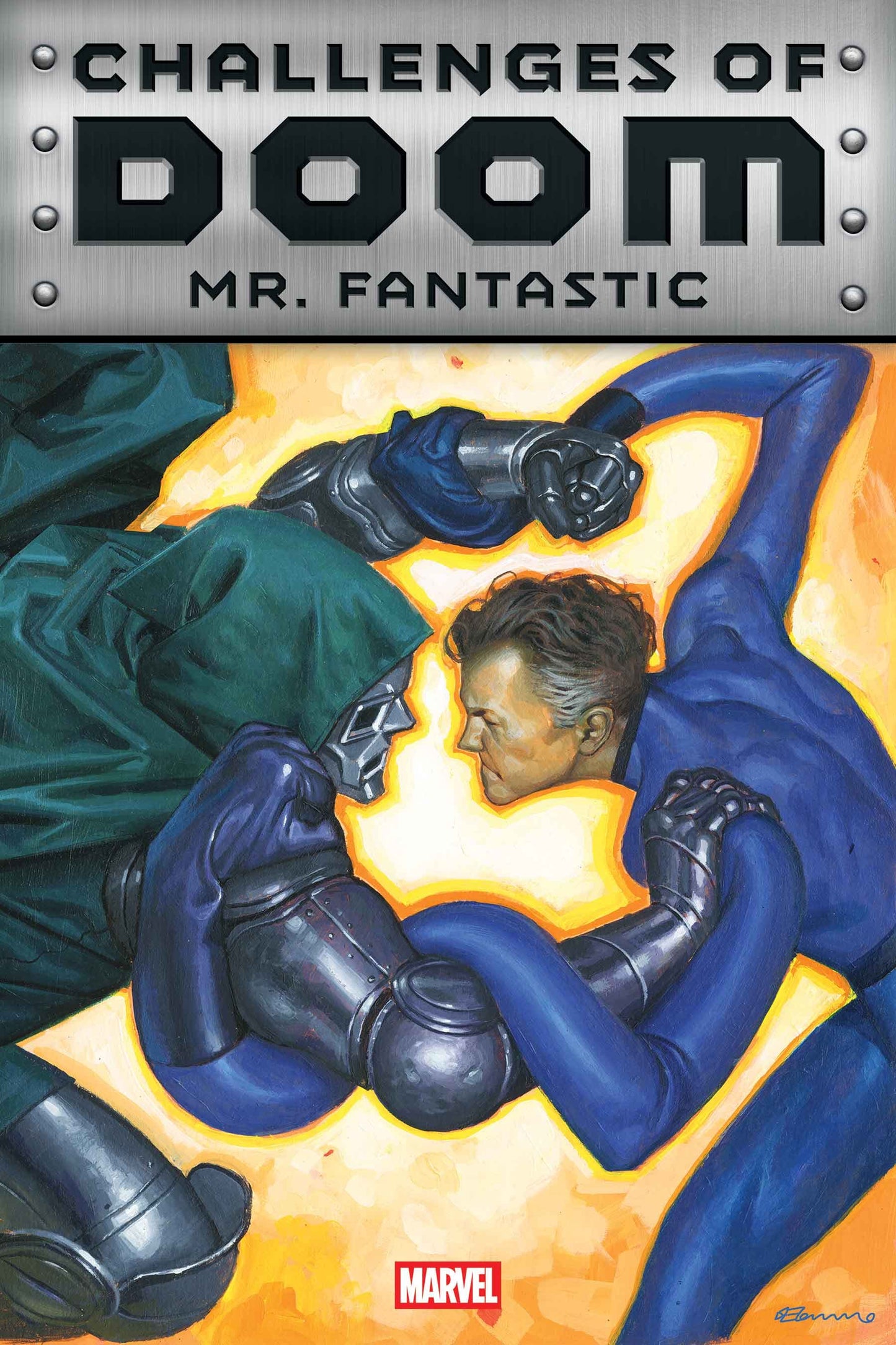 CHALLENGES OF DOOM MR FANTASTIC  #1  DE TOMMASO ORIGINAL COVER ART