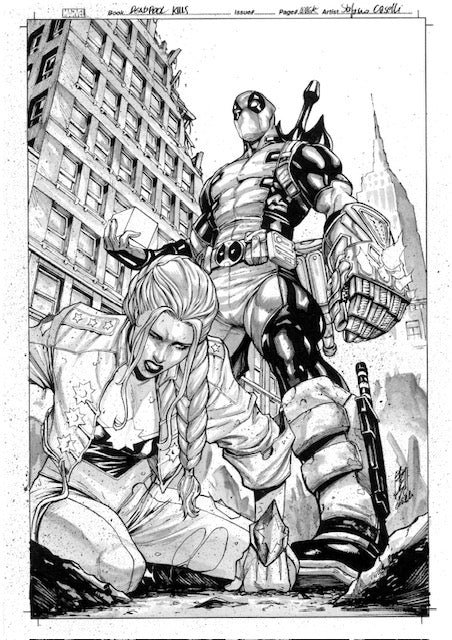 CAPTAIN MARVEL #10 (STEFANO CASELLI COVER ART) DEADPOOL VARIANT