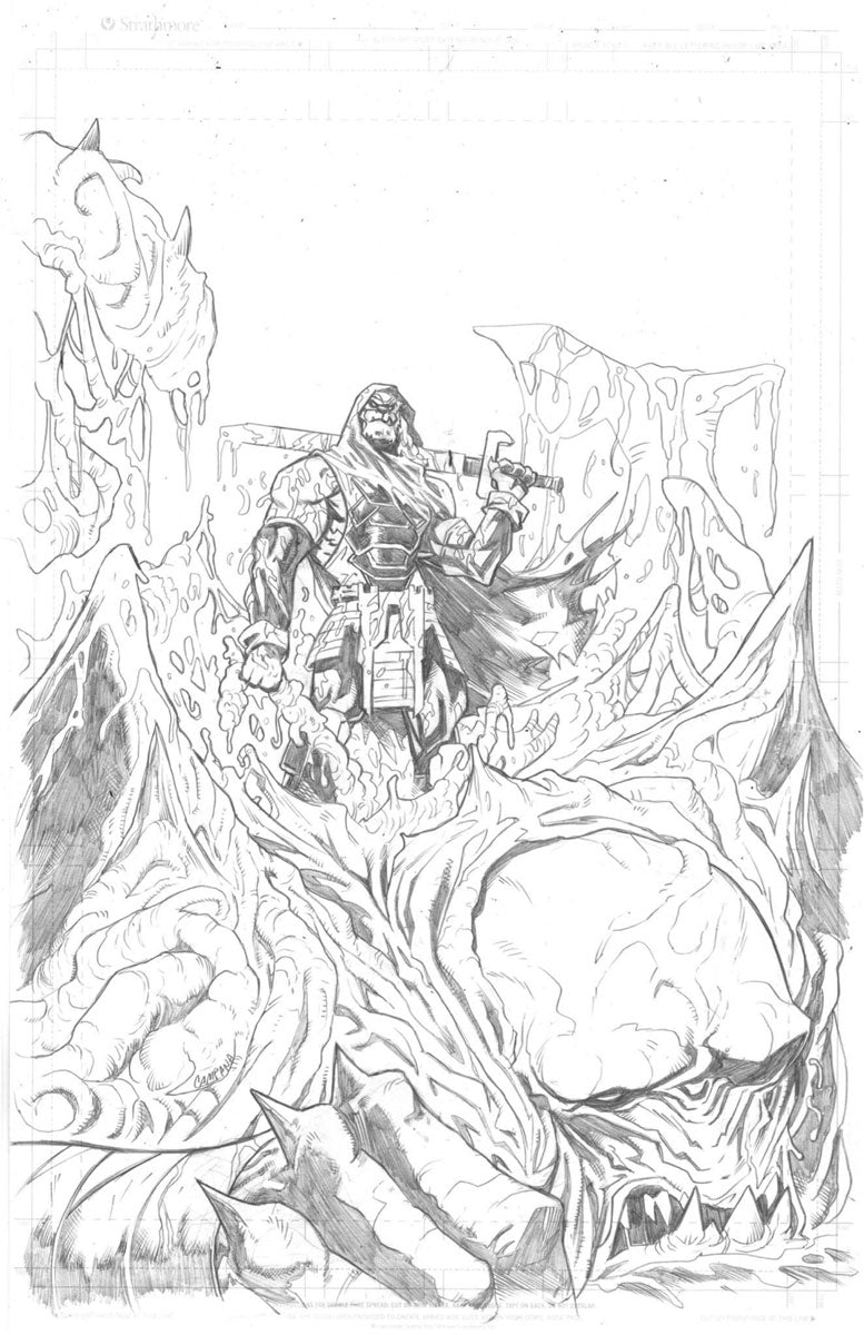BATTLE BEAST  #6  CHRIS CAMPANA ORIGINAL COVER ART